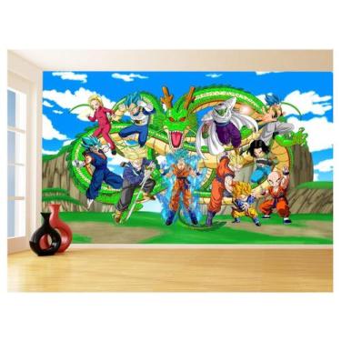 Imagem de Papel De Parede Dragon Ball Goku Vegeta Anime 3,5M Dbz432 - Você Decor