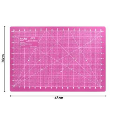 Imagem de Base de Corte Sew Mate 30x45cm Rosa - Dupla Face