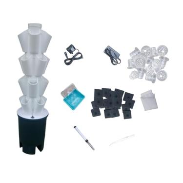 Imagem de Dualoai Torre de Plantio Hidropônico 20 Orifícios Dos EUA Adaptador de Plugue Plantador de Jardim Vertical