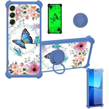 Imagem de jioeuinly Capa para Samsung Galaxy A16 5g compatível com Bark Phone A16 / Troomi Kids Phone Galaxy A16 (modelo 2025) [proteção espessa de silicone macio][efeito luminoso] YGL-LHD