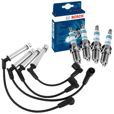 Imagem de Kit Vela e Cabo Vela Ignição GM Onix Prisma 1.4 8V Bosch