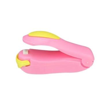 Imagem de Mini Seladora de Plástico para Embalagens Practical Life – Rosa
