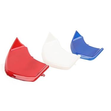 Imagem de Tampa da buzina dianteira da motocicleta com acabamento de iluminação Cintos de amarração frontal Decoração do duto de entrada de ventilação compatível com Sprint 150, design (Azul+Branco+Vermelho)