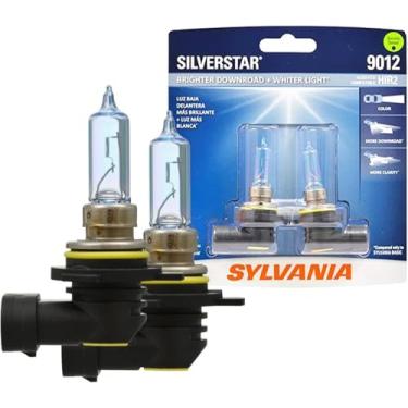 Imagem de SYLVANIA - 9012 SilverStar – Lâmpada de halogêneo de alto desempenho, farol alto, farol baixo e lâmpada de substituição de neblina, downroad mais brilhante com luz mais branca (contém 2 lâmpadas)