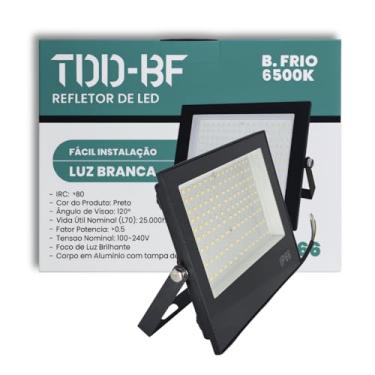 Imagem de Refletor 500w 6500k Smd Led Jardim Holofote Branco Frio Ip66