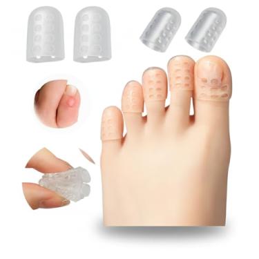 Imagem de Kit 20 unidades Dedeiras de Silicone Para Protetor Calo Unha Encravada Para Dedo Dos Pés Diabético (20)