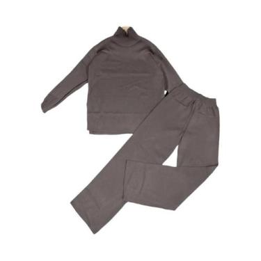 Imagem de Conjunto De Moletom Feminino De Outono Inverno Com Suéter De Gola Alta