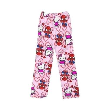 Imagem de Conjunto De Moletom Feminino Hello Kitty E Homem-Aranha Casual Para Ca