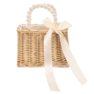 Imagem de MOBUTOFU 1 bolsa de mão de palha portátil moderna para mulheres, bolsa de praia com grande abertura para viagens, compras e férias, acessório versátil para qualquer roupa