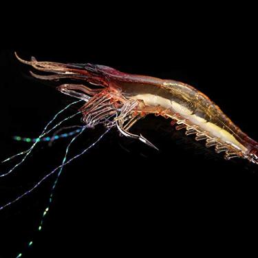 Imagem de 1PC Isca Artificial de PVC para Pesca Macia em Forma Camarão Simulação com Anzol Pérola Noturna Luminosa Brilho Noturno