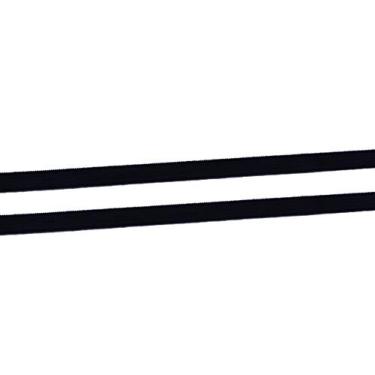 Imagem de YYCRAFT 6 mm (6 mm) Vestido infantil skinny elástico elastano faixa de cabelo laço de cabelo faixa de cabelo acabamento em renda noção de costura (preto)