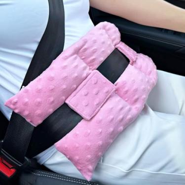 Imagem de KUMUROETA Almofadas de cinto de segurança para pós-cirurgia, almofada de recuperação de histerectomia, mastectomia e bypass cardíaco, marcapasso e cesariana, almofada de suporte calmante para mulheres