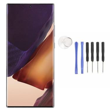 Imagem de EBTOOLS Substituição de Tela para Note 20 Ultra, Display LCD TFT de 6,9 ​​polegadas Conjunto Digitalizador de Tela de Toque Com Ferramentas de Reparo, para SM N986U SM N986B N985F (SILVER)