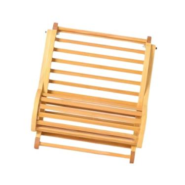 Imagem de Generic Encosto de sauna com apoio de cabeça, feito à mão, prático, antiderrapante e ao calor, 2 em 1, acessório de madeira para sauna, ideal para
