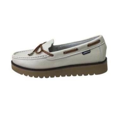 Imagem de Mocassim Andacco Macio Laço Caramelo Couro Confort-Feminino