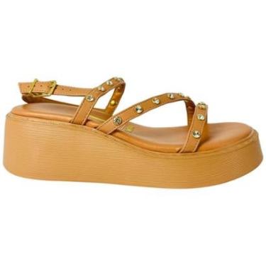 Imagem de Sandália Plataforma Vizzano Feminino com tiras finas cruzadas-Feminino