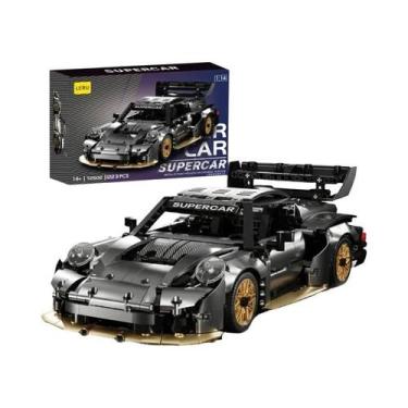 Imagem de Conjunto De Blocos De Montar De Carro De Corrida Esportivo Em Escala 1