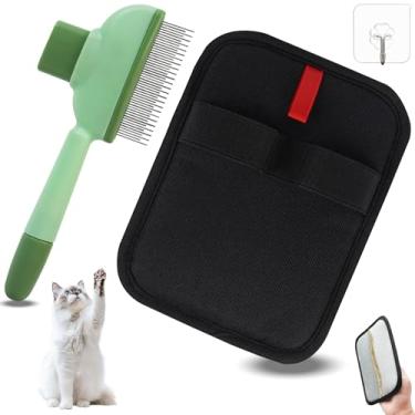 Imagem de QTOETUII Luva de remoção de pelos de animais de estimação, escova mágica, pente de gato, luvas de pelo laváveis reutilizáveis para cães, gatos, para móveis, cama, lençóis, sofá, roupas, tapete