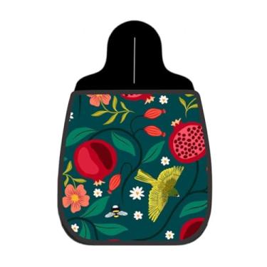 Imagem de Lixeira De Carro Organizador Lixinhocar Pássaro Abelha e Romãs