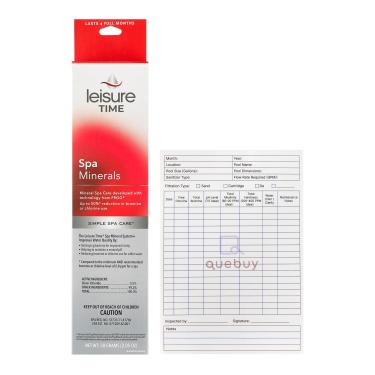 Imagem de QueBuy Bastão purificador mineral Leisure Time 23434 Spa – Serve para a maioria dos filtros de banheira de hidromassagem – Compatível com sistemas de cloro/bromo – Uso de 4 meses – Inclui livro de