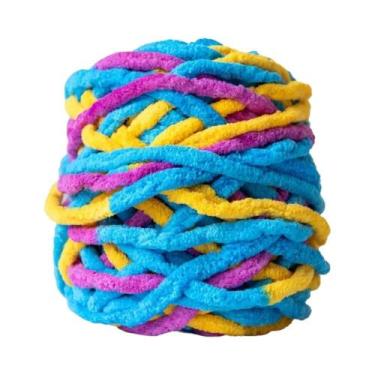 Imagem de Fio De Tricô De Chenille Macio, Linha De Algodão Ice Strip, Lã DIY Par