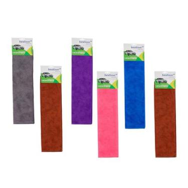 Imagem de KIT 6 Pano Microfibra Multiuso 40x60 cm Lavanderia automotivo Limpeza 