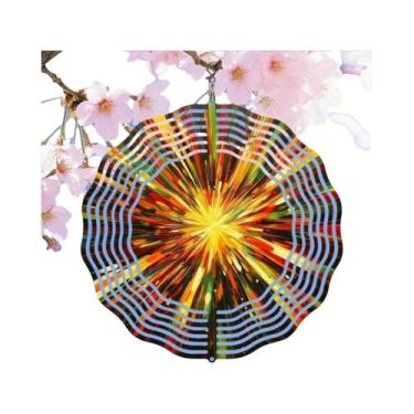 Imagem de Cata-vento Dinâmico Colorido 3D Árvore Da Vida Em Aço Inoxidável Para 