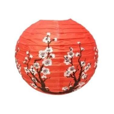 Imagem de Lanternas De Papel Com Estampa De Flor De Cerejeira Para Casamento, An