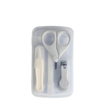 Imagem de Kit Manicure Higiene do Bebê com Estojo Transparente Color Baby Cinza