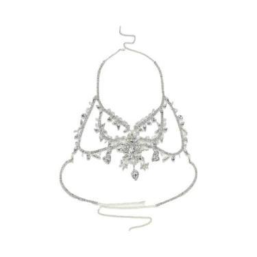 Imagem de Colete De Corpo Com Strass De Cristal Para O Verão, Joia Para Festivai
