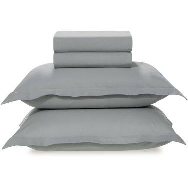 Imagem de Jogo de Cama Karsten Tom 200 Fios 4 Peças Queen Azul