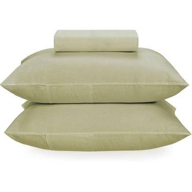 Imagem de Jogo de Cama Karsten Matiza 160 Fios 3 Peças Queen Verde