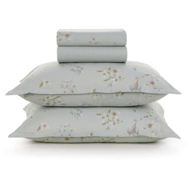 Imagem de Jogo de Cama Karsten Adeline 160 Fios 4 Peças Queen Verde