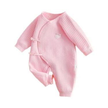 Imagem de Macacão De Manga Longa Para Bebês Meninas E Meninos, Roupa De Uma Peça