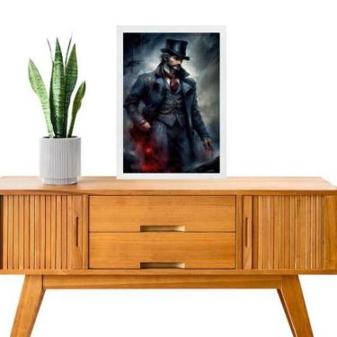 Imagem de Quadro Decorativo Exu Veludo 33X24Cm