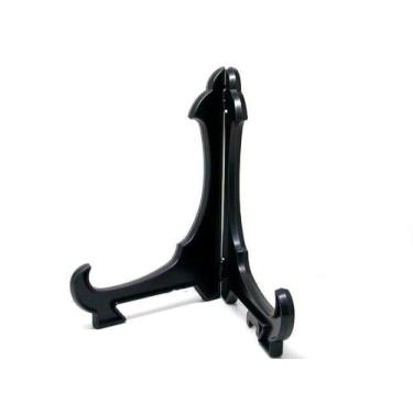 Imagem de Kit 10 Peças Suporte Para Pratos e Azulejos Preto 9cm - AC