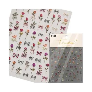 Imagem de Adesivos De Unha 5D Borboleta Vermelha Fênix Andorinha Decalques De Ma