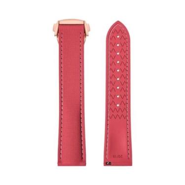 Imagem de Pulseira De Borracha Fluorada De 20mm 21mm 22mm Para Omega Seamaster S