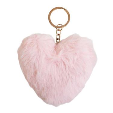 Imagem de Chaveiro Coração de Pelucia Presente Dia dos Namorados Mãe - LW Gifts 