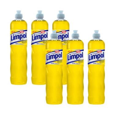 Imagem de Detergente Limpol Neutro Líquido com 6 Unidades 500ml