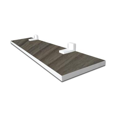 Imagem de Prateleira Linha-furta Cor 40x15CM MDF Fixação Parafuso com Cantoneiras e Buchas para O...