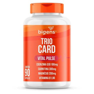 Imagem de Trio Card Vital Pulse Coenzima Q10, L-Carnitina, Magnésio, Vitaminas B1 e B6 90 Caps - Bigens-Unissex