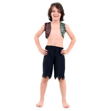Imagem de Fantasia de Homem das Cavernas Masculina Infantil Verão - Sulamericana