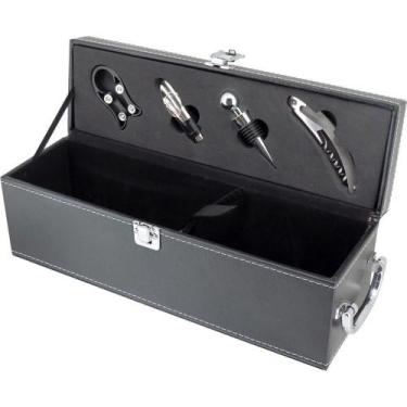 Imagem de Malbec Estojo Vinho 12X35X11Cm Sintético Preto 5Pç Com Acessórios