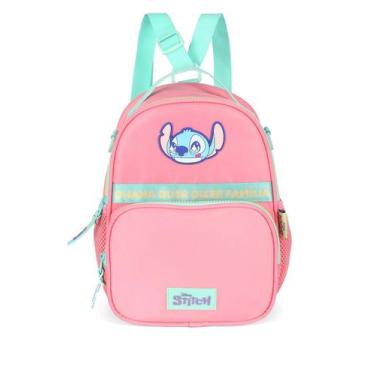 Imagem de Lancheira Escolar Infantil Pequena Náilon Stitch Disney - Luxcel, Salm