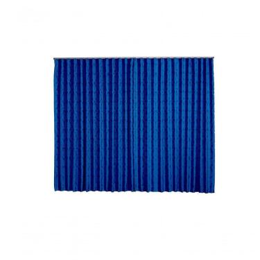 Imagem de Cortina Jacquard 2,80x2,30 Para Trilho Suíço Azul