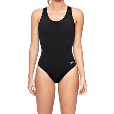 Imagem de Maiô Feminino Speedo Acqua Plus Preto - 0279, GG