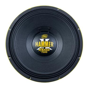 Imagem de Alto Falante Automotivo E-15 Hammer 7200 Xbass 4HMS Amarelo para Graves Potentes em Trios Eros