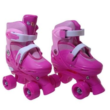 Imagem de Patins De 4 Rodas Rosa Elite Tamanho:28/31
