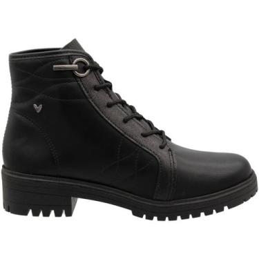 Imagem de Bota Coturno Cano Médio Mississipi Berteli Feminina, Preto, 35